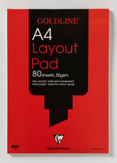 Clairefontaine Goldline A4 Layout Pad Bank Paper 50gsm 40 Pages White Paper GPL1A4Z
